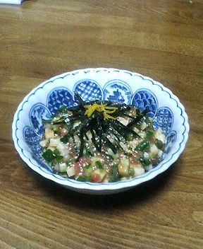 お刺身のなめろう