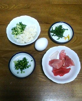 お刺身のなめろう材料